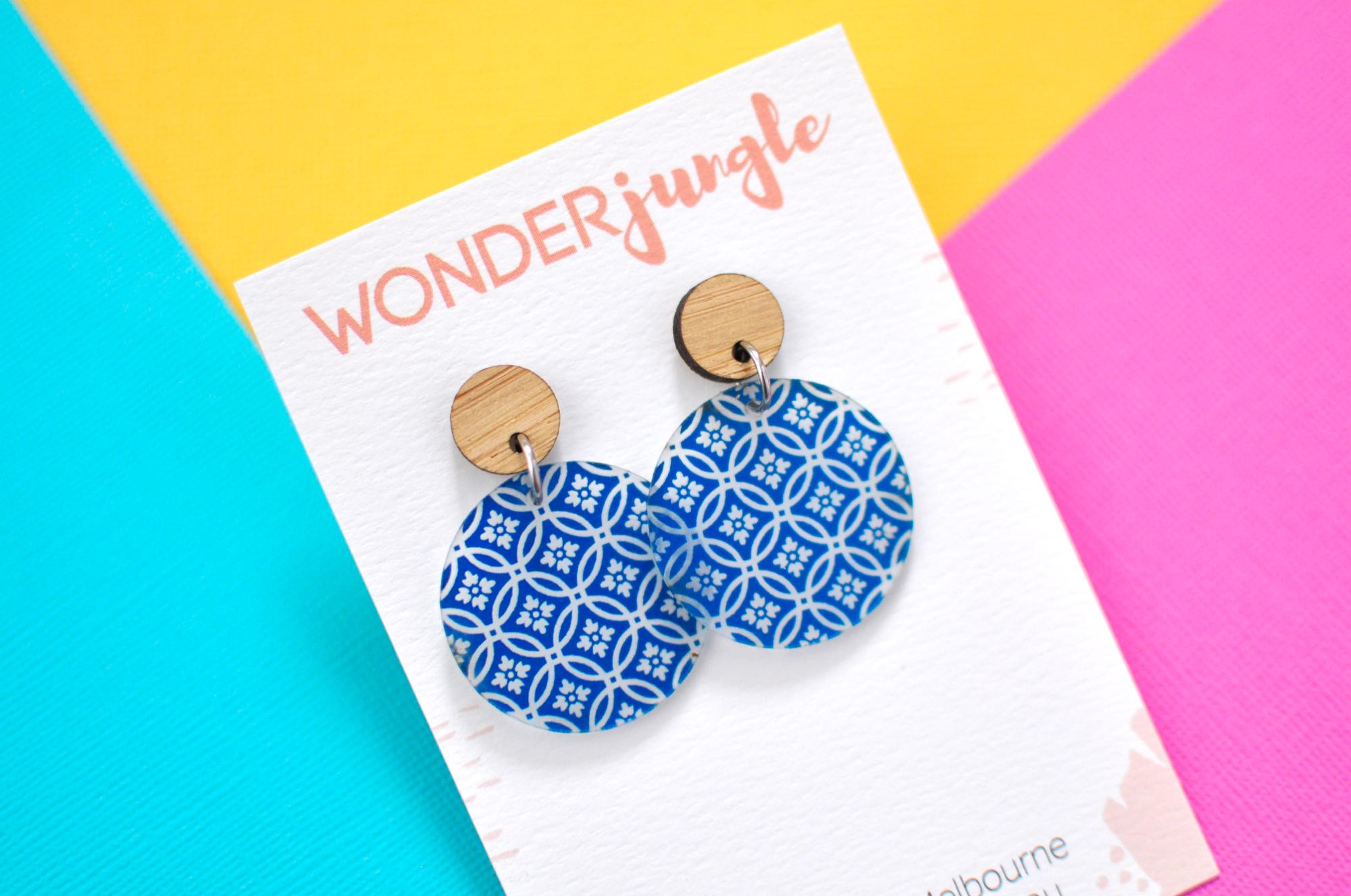 Bamboo & Blue:Clear Acrylic Dangles Wonderjungle